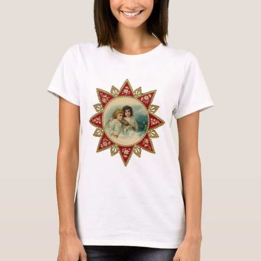 kunst - kerstangels t-shirt (Voorkant)