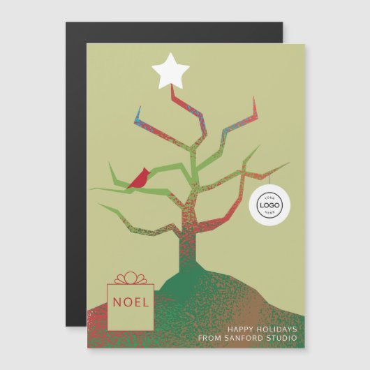 Kunst Kerstboom Bedrijfs Kerstmis (Voorkant / Achterkant)