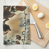 Kunst Keukenhanddoek Rozenboom (Quarter Fold)