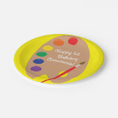 Kunst Kids Verjaardag Party Schilderen Papieren Bordje (Gekanteld)