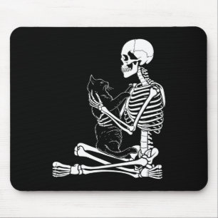 Kunst Kitty Skelet Halloween Kostuum Schedel En Ka Muismat