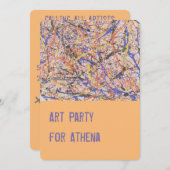 Kunst Kunstzinnige Kunstenaars Schilderen Feest Ui Kaart (Voorkant / Achterkant)