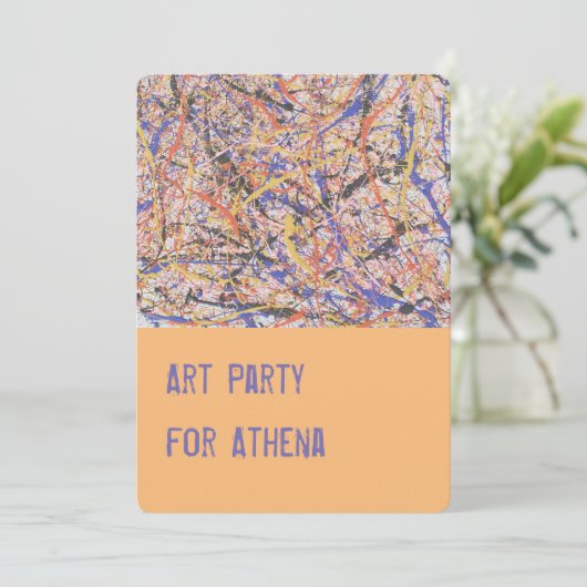 Kunst Kunstzinnige Kunstenaars Schilderen Feest Ui Kaart (Staand voorkant)