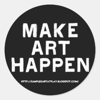 Kunst laten gebeuren - Sticker