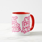 Kunst leeft hier patroon mok (Voorkant rechts)