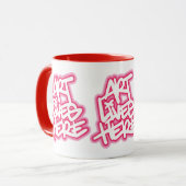 Kunst leeft hier patroon mok (Voorkant links)