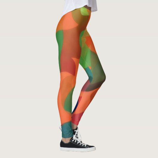 Kunst Leggings Gezellige Leggings Sinaasappel en G (Rechts)