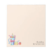 Kunst levert boeken en harten Leraar Notitieblok (Voorkant)