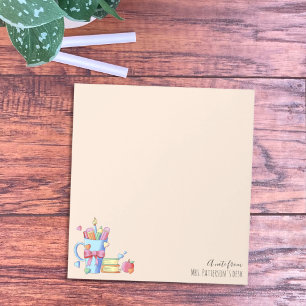 Kunst levert boeken en harten Leraar Notitieblok