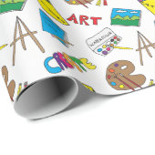 Kunst Levert handgetekend ontwerp Cadeaupapier (Rol Hoek)