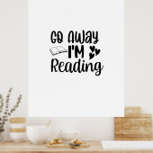 Kunst lezen ga weg dat ik lees poster (Keuken)