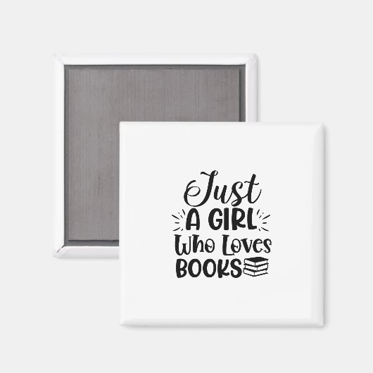 Kunst lezen is gewoon een meisje dat van boeken ho magneet (Voorkant / Achterkant)