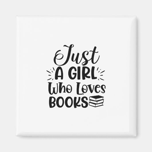 Kunst lezen is gewoon een meisje dat van boeken ho magneet (Voorkant)