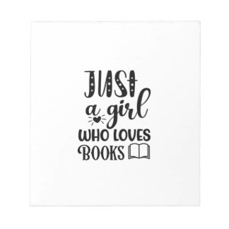 Kunst lezen is gewoon een meisje dat van boeken ho notitieblok