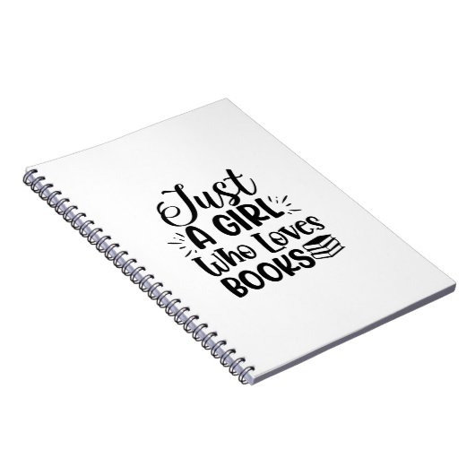 Kunst lezen is gewoon een meisje dat van boeken ho notitieboek (Rechterzijde)