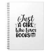 Kunst lezen is gewoon een meisje dat van boeken ho notitieboek (Voorkant)