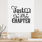 Kunst lezen is nog maar één hoofdstuk poster (Keuken)