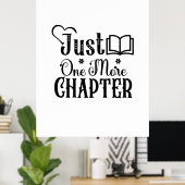 Kunst lezen is nog maar één hoofdstuk poster (Thuiskantoor)