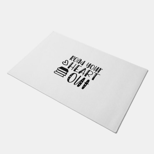 Kunst lezen Lees je hart uit Deurmat (Schuin)