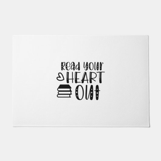 Kunst lezen Lees je hart uit Deurmat (Voorkant)
