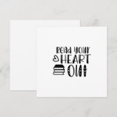 Kunst lezen Lees je hart uit Feestdagenkaart (Voorkant / Achterkant)