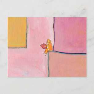 Kunst lezen leuk - Marmalade geeft de voorkeur aan Briefkaart