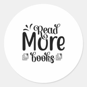 Kunst lezen Meer boeken lezen Ronde Sticker