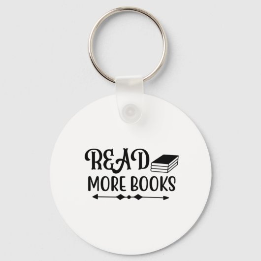 Kunst lezen Meer boeken lezen Sleutelhanger (Voorkant)