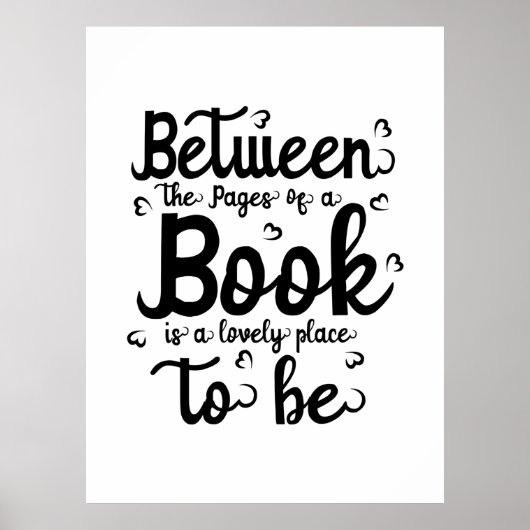 Kunst lezen tussen het boek poster (Voorkant)