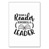 Kunst lezen vandaag een lezer die morgen een lezer kaart (Voorkant)