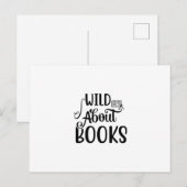 Kunst lezen Wild over boeken Briefkaart (Voorkant / Achterkant)