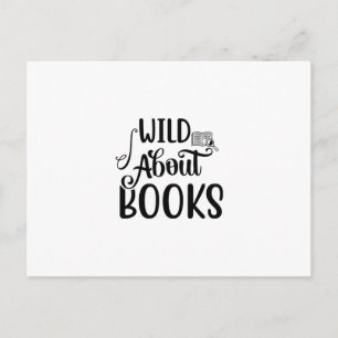 Kunst lezen Wild over boeken Briefkaart