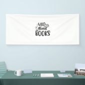 Kunst lezen Wild over boeken Spandoek (Beurs)