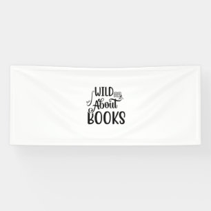 Kunst lezen Wild over boeken Spandoek