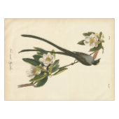 Kunst Magnolia Floral Bird Flycatcher Tafelkleed (Voorkant (Horizontaal))