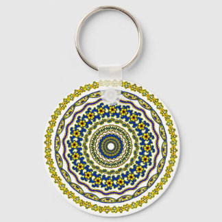 kunst meditatie mandala zen sleutelhanger