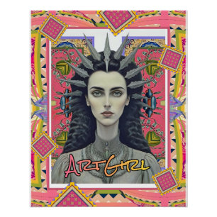 KUNST MEISJE PERFECT POSTER