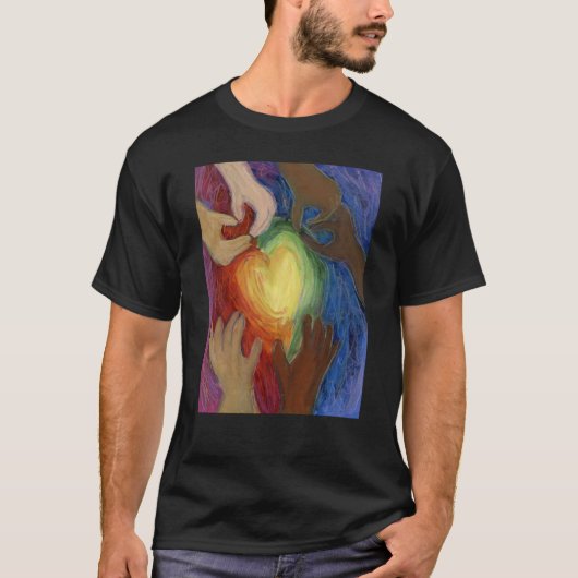 Kunst met aangepaste T-shirts en liefdesdiversitei (Voorkant)