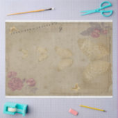 Kunst met Antiek geoutilleerd  voor botervliegen Tissuepapier (Craft)