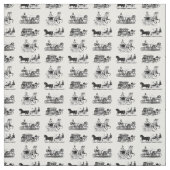 kunst met Antiek paardendraden Stof (Swatch)