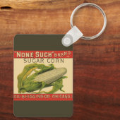 Kunst met antieke groente-etiketten, None Such Sug Sleutelhanger (Achterkant)