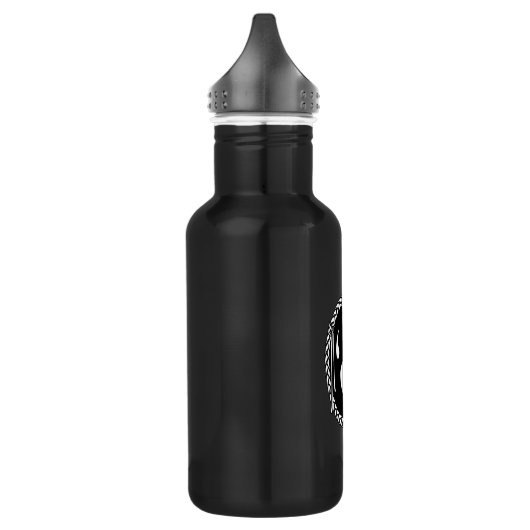 Kunst met Beer op stam Kunst met eigen Beer Waterfles (Links)