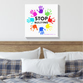 Kunst met Bullying Canvas stoppen (Insitu (Slaapkamer))