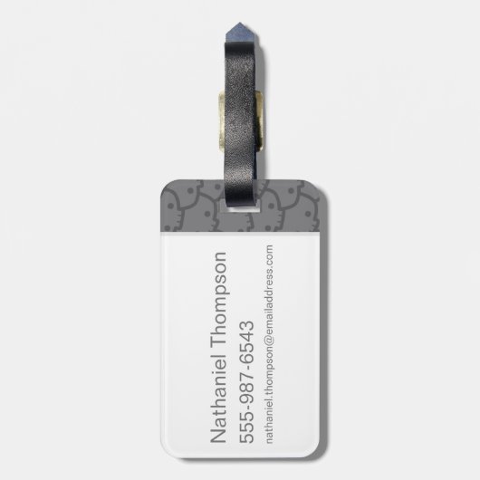 Kunst met cartoon Thestral en Luna Character Bagagelabel (Achterkant verticaal)