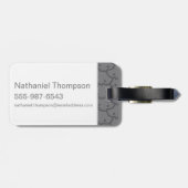 Kunst met cartoon Thestral en Luna Character Bagagelabel (Achterkant horizontaal)