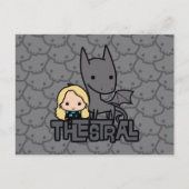 Kunst met cartoon Thestral en Luna Character Briefkaart (Voorkant)