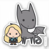 Kunst met cartoon Thestral en Luna Character Sticker (Voorkant)