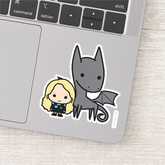 Kunst met cartoon Thestral en Luna Character Sticker (Detail)