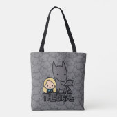 Kunst met cartoon Thestral en Luna Character Tote Bag (Achterkant)