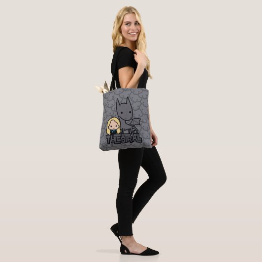 Kunst met cartoon Thestral en Luna Character Tote Bag (Op model)